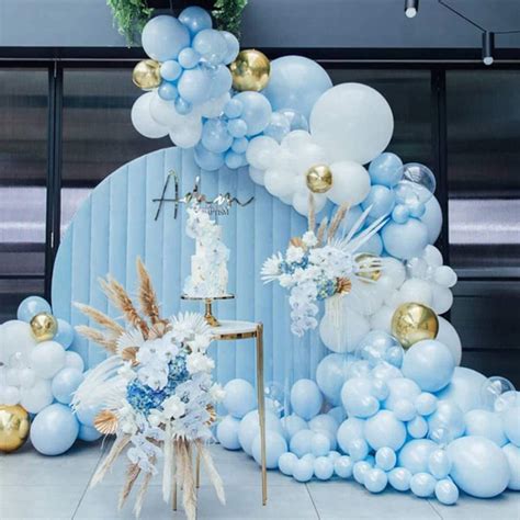 babyshower balloon garland|baby shower balloon garland boy.